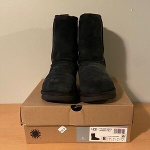 UGG Classic II Short Boot Black Suede